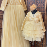 Gold Elegance Mom Daughter Set