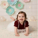 Tiny Maroon Mist Frock