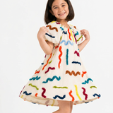 Tufted Flare Dress