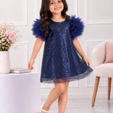 Moon Stone Ruffle Dress
