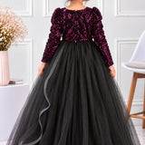 Pink Noir Velvet Gown