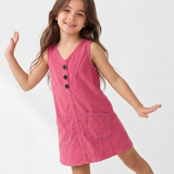 Neon Cuordroy Pinafore Dress