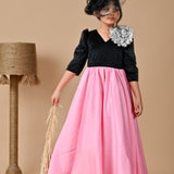 Velvet Ebony Rose Gown