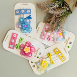 Puffy Blossom Clip Set