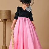 Velvet Ebony Rose Gown