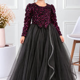 Pink Noir Velvet Gown