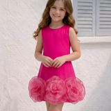 The Pink Rosette Dress
