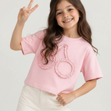 Pink 3D Cherry Tee