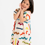 Tufted Flare Dress