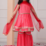 Rangrez Bandhani Sharara Set