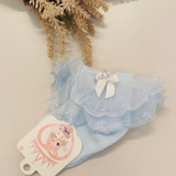 Lace Twirl Blue Socks