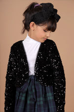 Load image into Gallery viewer, Velvet Sparkle Shrug
