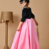 Velvet Ebony Rose Gown