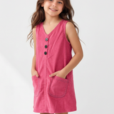 Neon Cuordroy Pinafore Dress