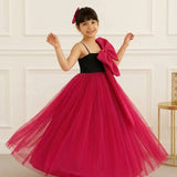 Berry Bow Love Evening Gown
