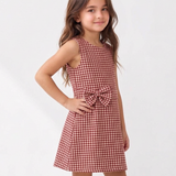 Cherry Classic Checks Bow Dress
