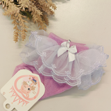 Lace Twirl Lavender Socks