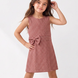 Cherry Classic Checks Bow Dress