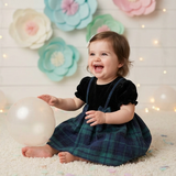 Tiny Check Forest Frock