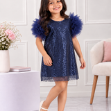 Moon Stone Ruffle Dress