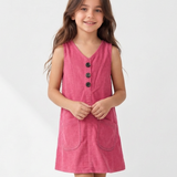 Neon Cuordroy Pinafore Dress