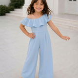Blue Breeze Ruffles Jumpsuit