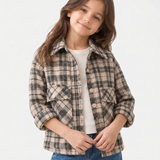 Black Check Shacket