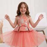 Blush Whisper Peplum Frock