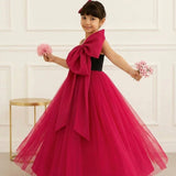 Berry Bow Love Evening Gown