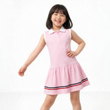 Pink Sleeveless Polo Dress