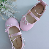 Pink Pearl Strap Ballerina