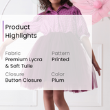 Plum Swirls Joy Frock
