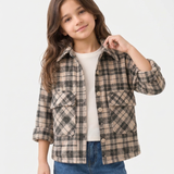Black Check Shacket