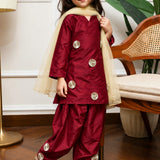 Royal Maroon Gota Suit Set