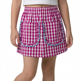 Check Frill Skirt