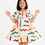 Tufted Flare Dress