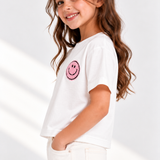 Smiley Patch Top