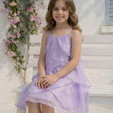 Lavender Bloom Layered Dress
