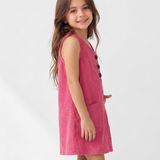 Neon Cuordroy Pinafore Dress