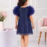 Moon Stone Ruffle Dress