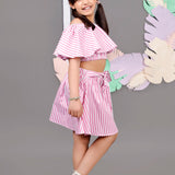 Stripe Diva skirt set