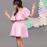 Stripe Diva skirt set
