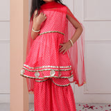 Rangrez Bandhani Sharara Set