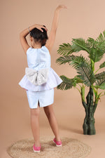 Load image into Gallery viewer, Aqua Mist Peplum Dress
