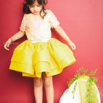 Bedazzled Yellow Skirt Set