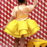 Bedazzled Yellow Skirt Set