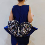 Blue Sapphire Peplum Dress