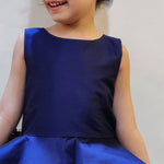 Blue Sapphire Peplum Dress