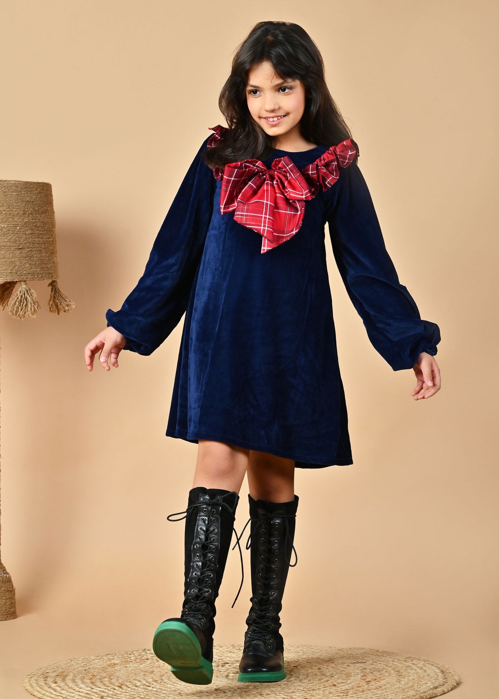 Blue Velvet Charm Dress