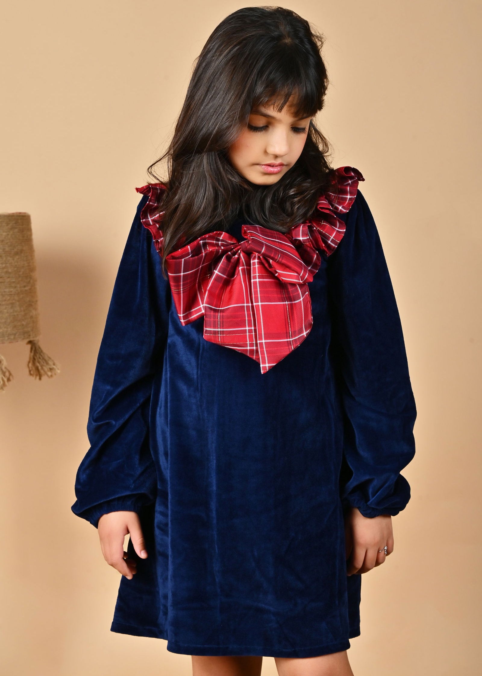 Blue Velvet Charm Dress